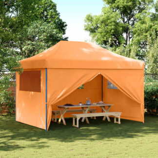 vidaXL Σκηνή Πάρτυ 279 x 410 x 315 εκ. Πορτοκαλί Ύφασμα Όξφορντ