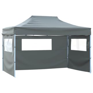 vidaXL Σκηνή Πάρτυ 291 x 431 x 315 εκ. Ανθρακί Ύφασμα Όξφορντ