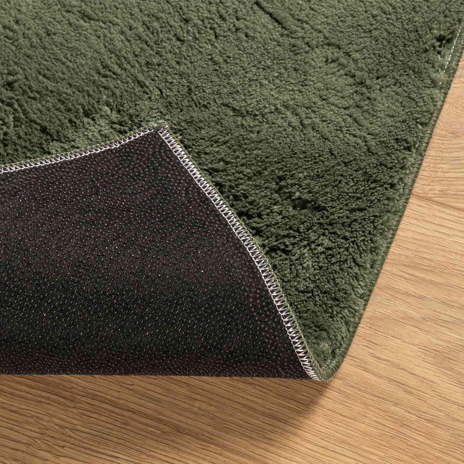 vidaXL Χαλί HUARTE Δασικό Πράσινο 80 x 500 cm 100% Πολυεστέρας - Image 4