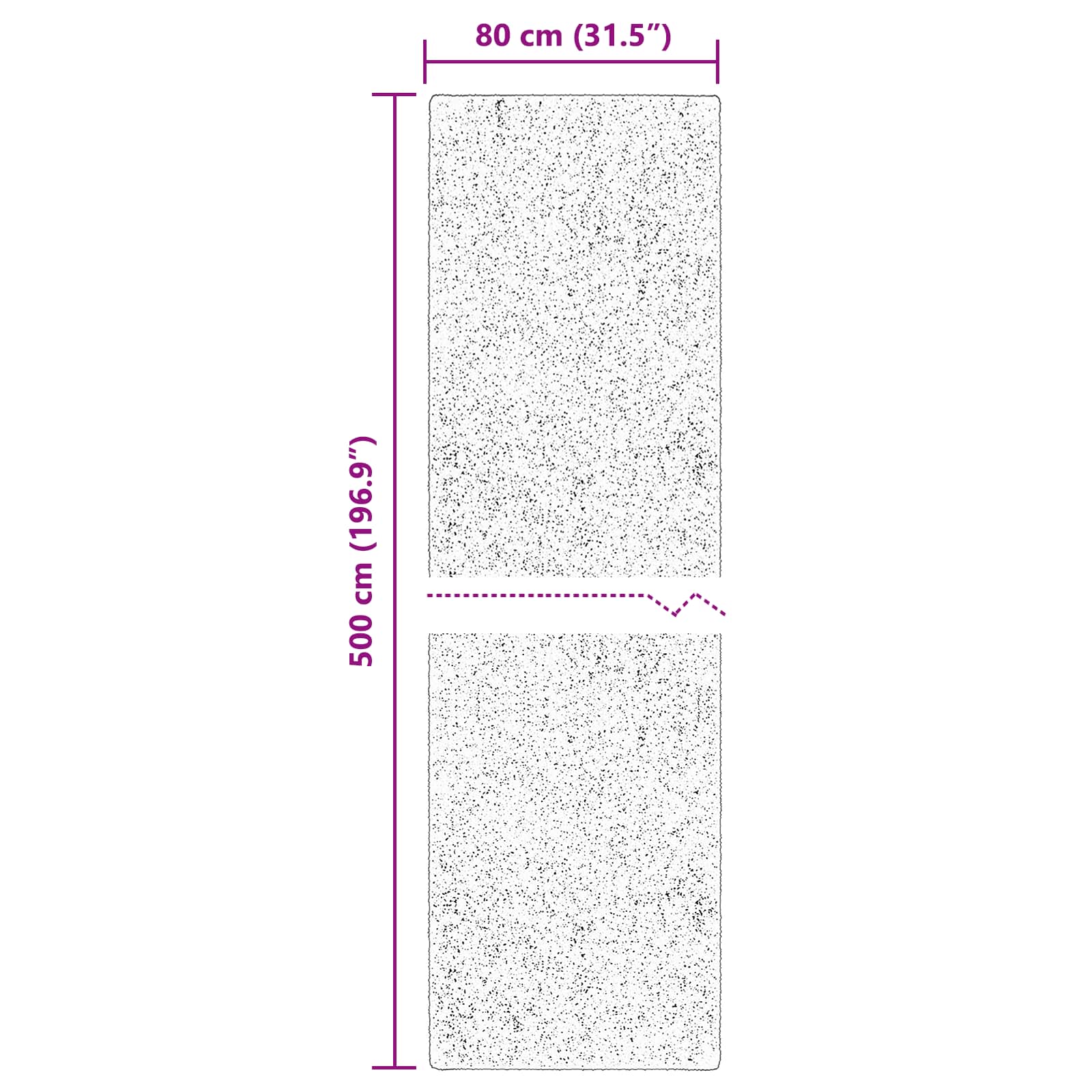vidaXL Χαλί HUARTE Δασικό Πράσινο 80 x 500 cm 100% Πολυεστέρας - Image 10