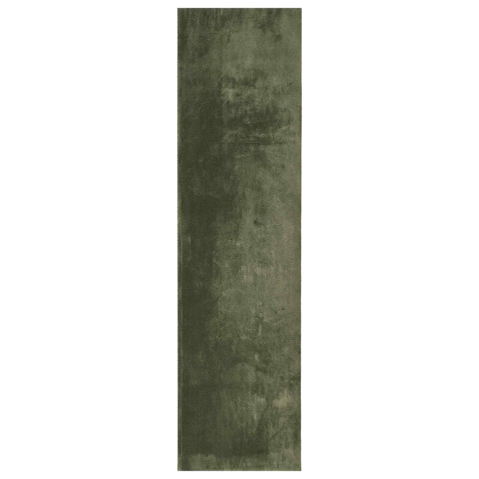 vidaXL Χαλί HUARTE Δασικό Πράσινο 80 x 500 cm 100% Πολυεστέρας - Image 2