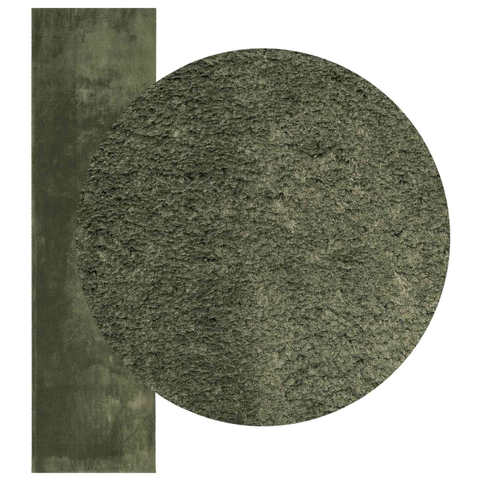 vidaXL Χαλί HUARTE Δασικό Πράσινο 80 x 500 cm 100% Πολυεστέρας - Image 3
