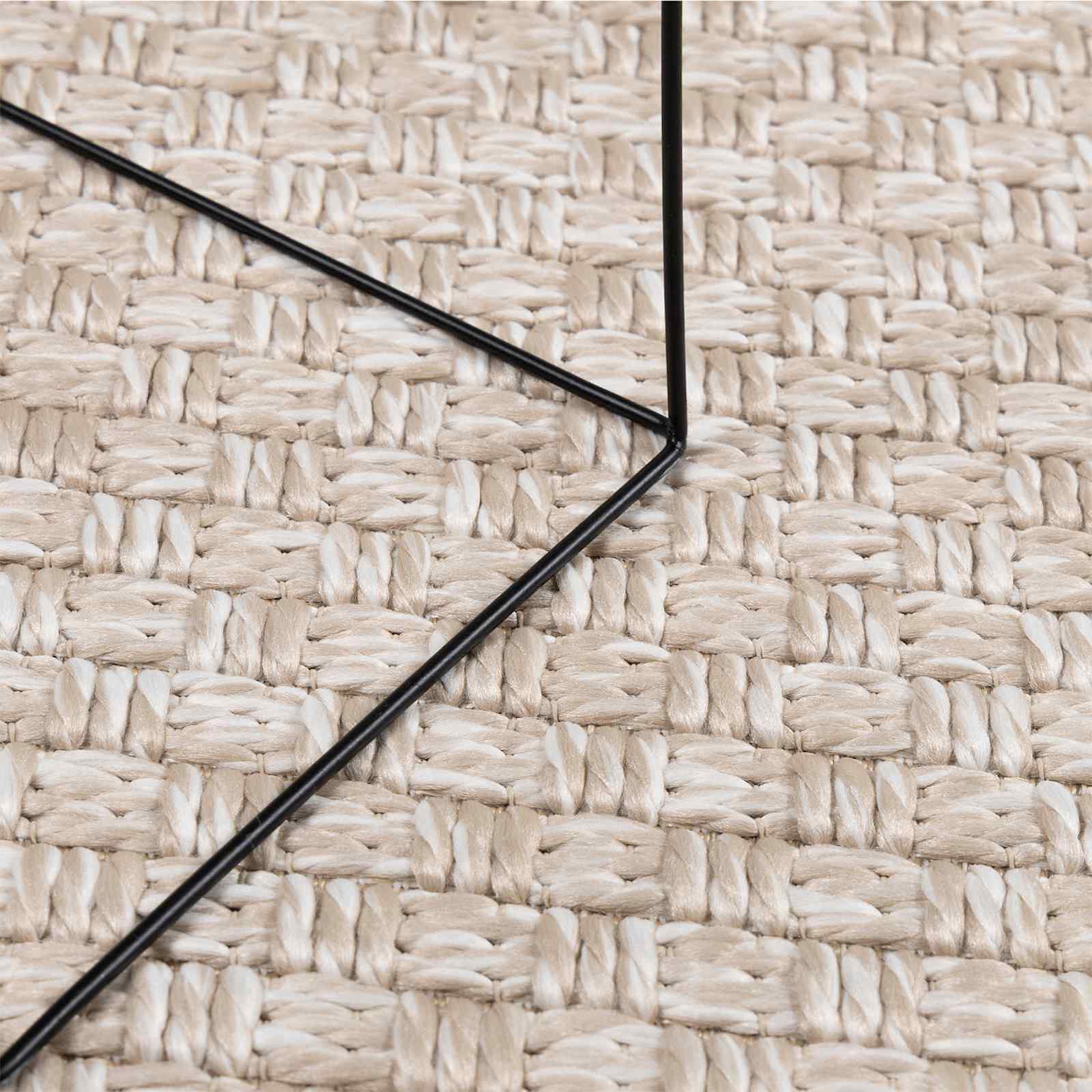 vidaXL Χαλιά χώρου τετράγωνο FARO Κρεμ 120 x 120 cm Πολυεστέρας - Image 5