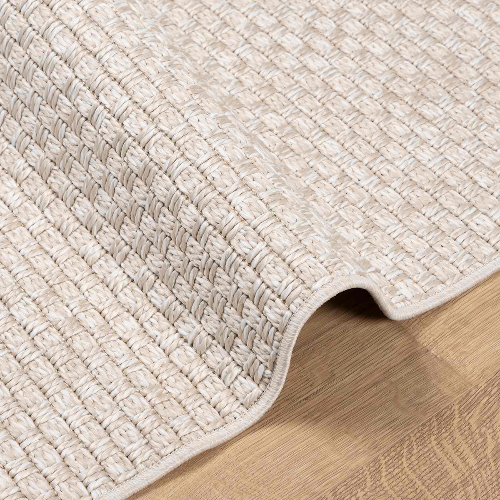 vidaXL Χαλιά χώρου τετράγωνο FARO Κρεμ 120 x 120 cm Πολυεστέρας - Image 6