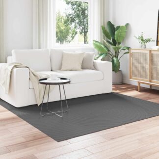 vidaXL Χαλί για εσωτερικούς και εξωτερικούς χώρους PALMERAS Ανθρακί