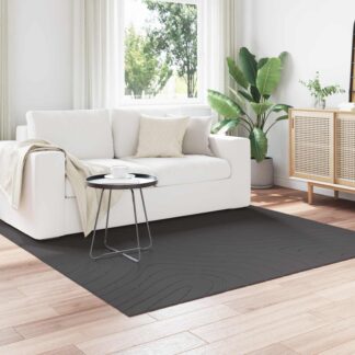 vidaXL Χαλί για εσωτερικούς και εξωτερικούς χώρους PALMERAS Ανθρακί