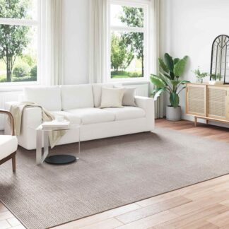 vidaXL Χαλί εσωτερικού χώρου LUGO Κρέμα και Ταπεί 240 x 340 εκ.