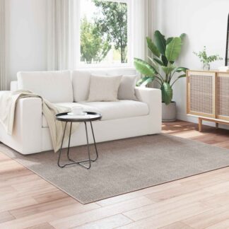 vidaXL Χαλί εσωτερικού χώρου LUGO Κρέμα και Ταπεί 120 x 120 cm