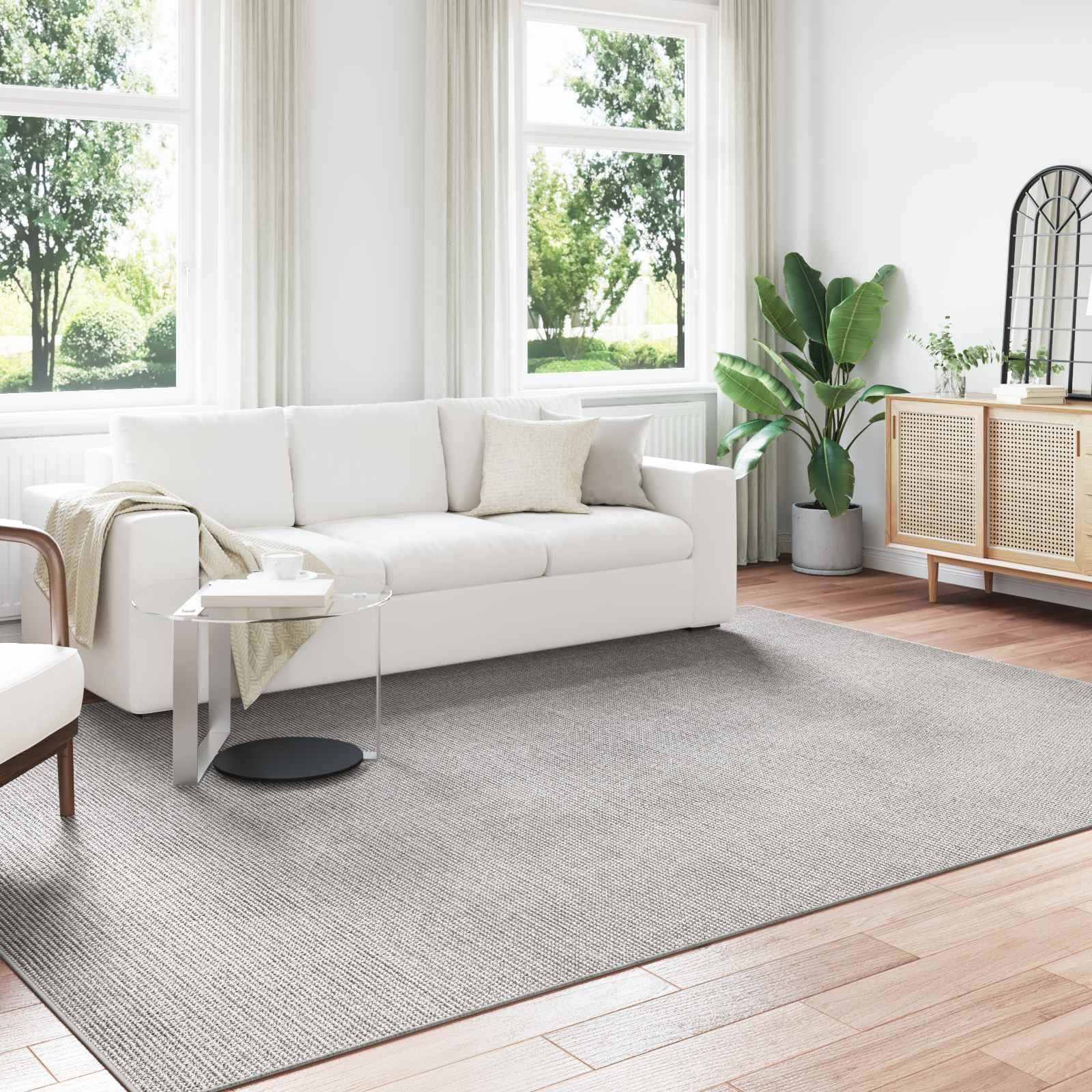 vidaXL Χαλί εσωτερικού χώρου LUGO Κρεμ και Γκρι 240 x 340 εκ.