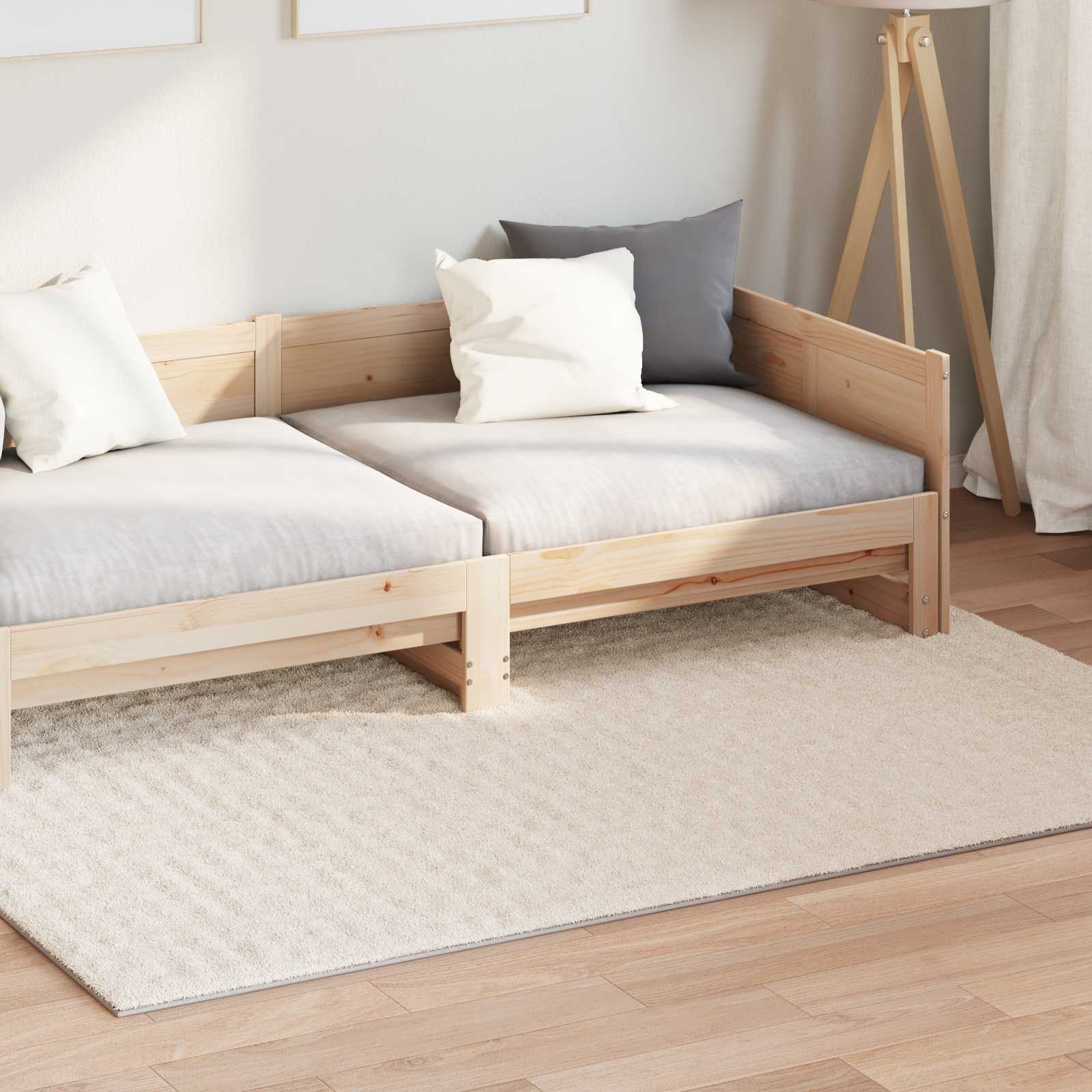 vidaXL Χαλί εσωτερικού χώρου SIROLO Μπεζ 120 x 170 cm Πολυεστέρας - Image 3