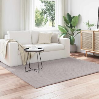 vidaXL Χαλιά χώρου τετράγωνο SIROLO Άμμος 200 x 200 cm Πολυεστέρας