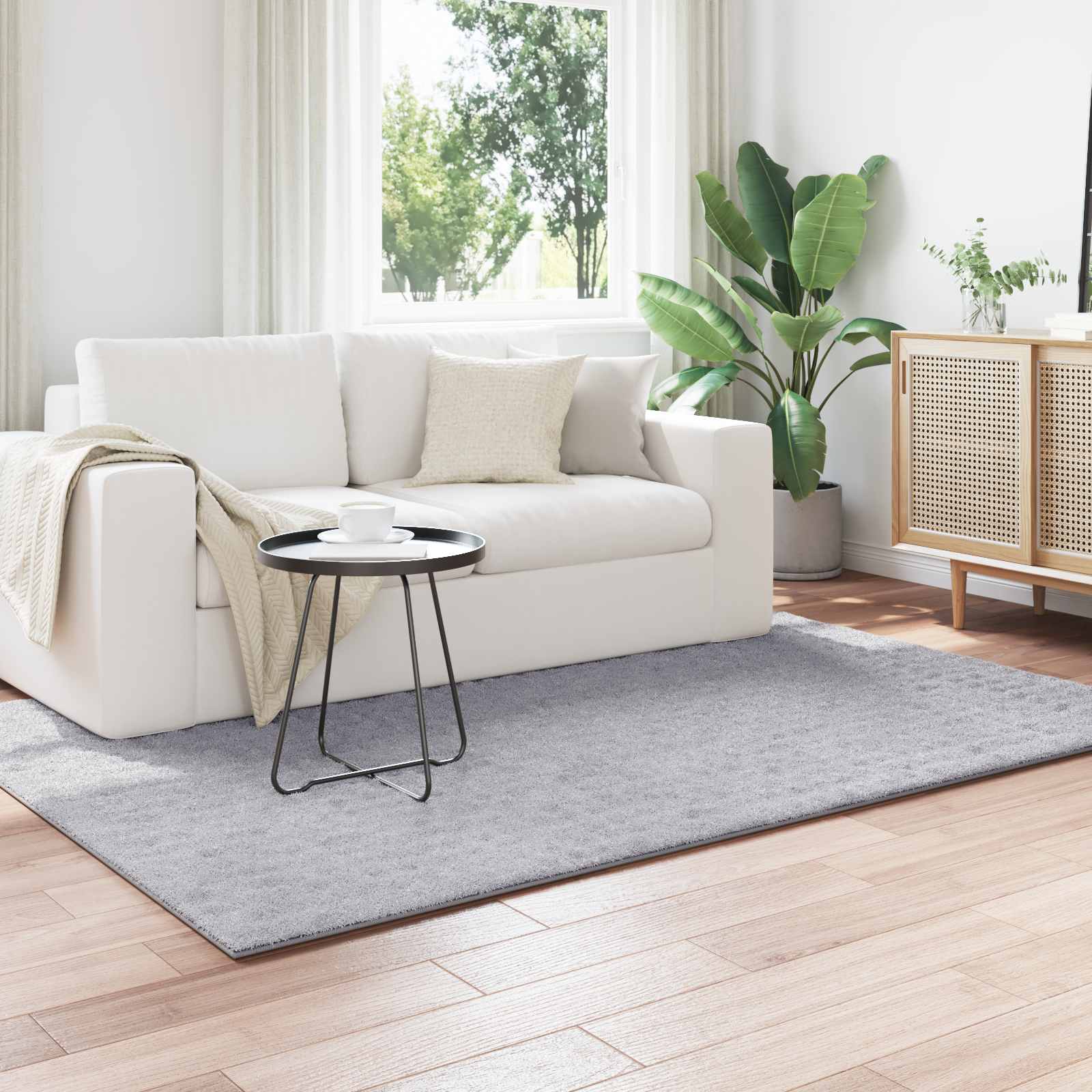 vidaXL Χαλί εσωτερικού χώρου SIROLO Γκρι 140 x 200 cm Πολυεστέρας