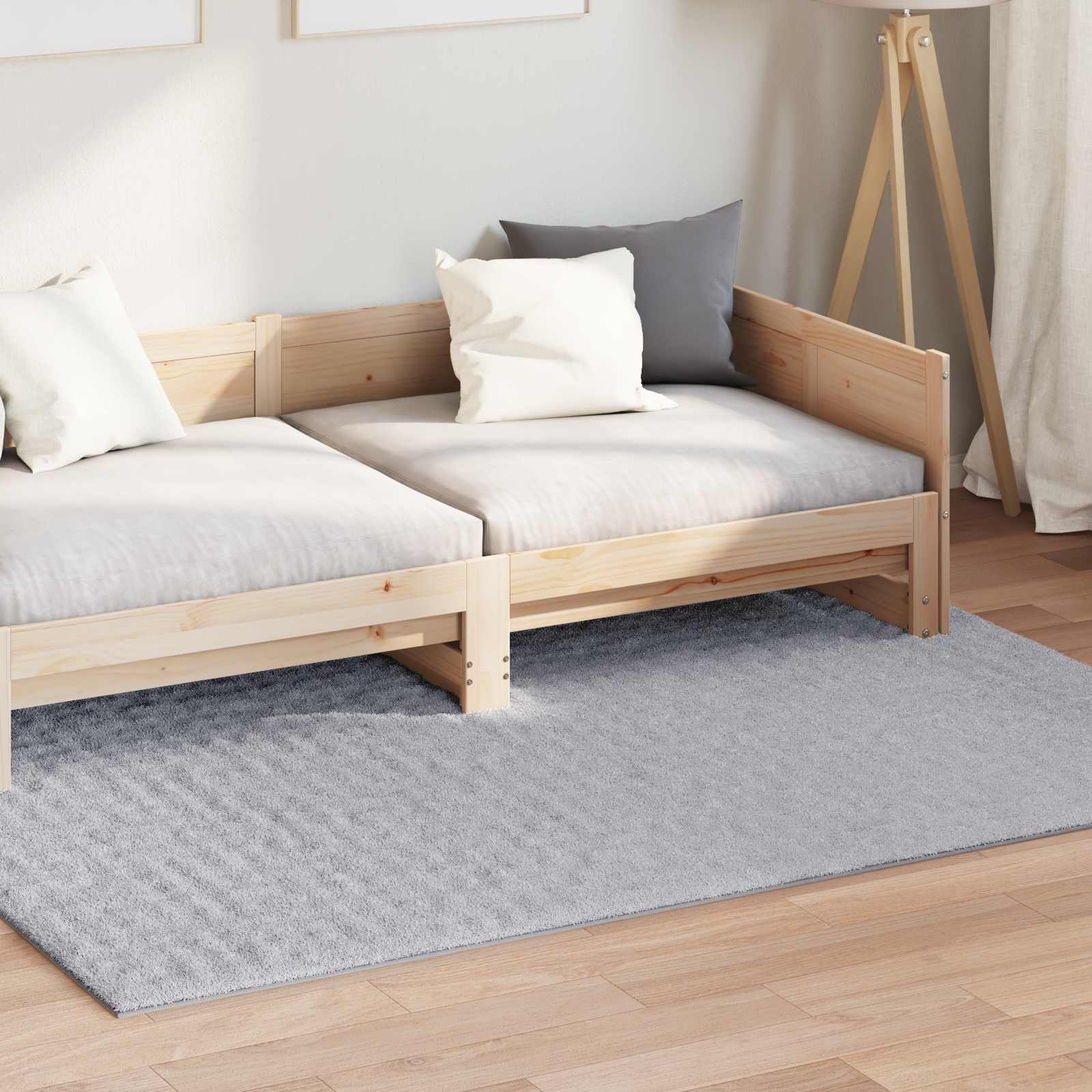vidaXL Χαλί εσωτερικού χώρου SIROLO Γκρι 140 x 200 cm Πολυεστέρας - Image 3