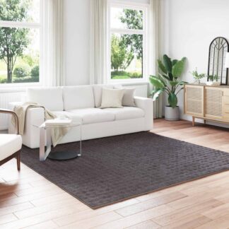 vidaXL Χαλιά χώρου τετράγωνο SIROLO Ανθρακί 240 x 240 cm Πολυεστέρας