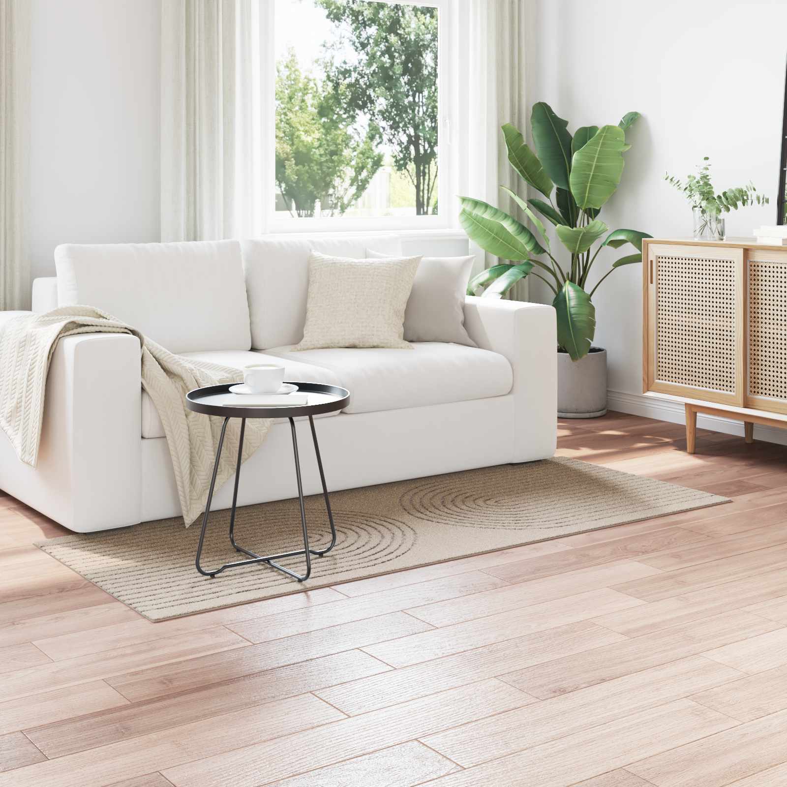 vidaXL Χαλί εσωτερικού χώρου GALATI Μπεζ 80 x 150 cm Πολυεστέρας