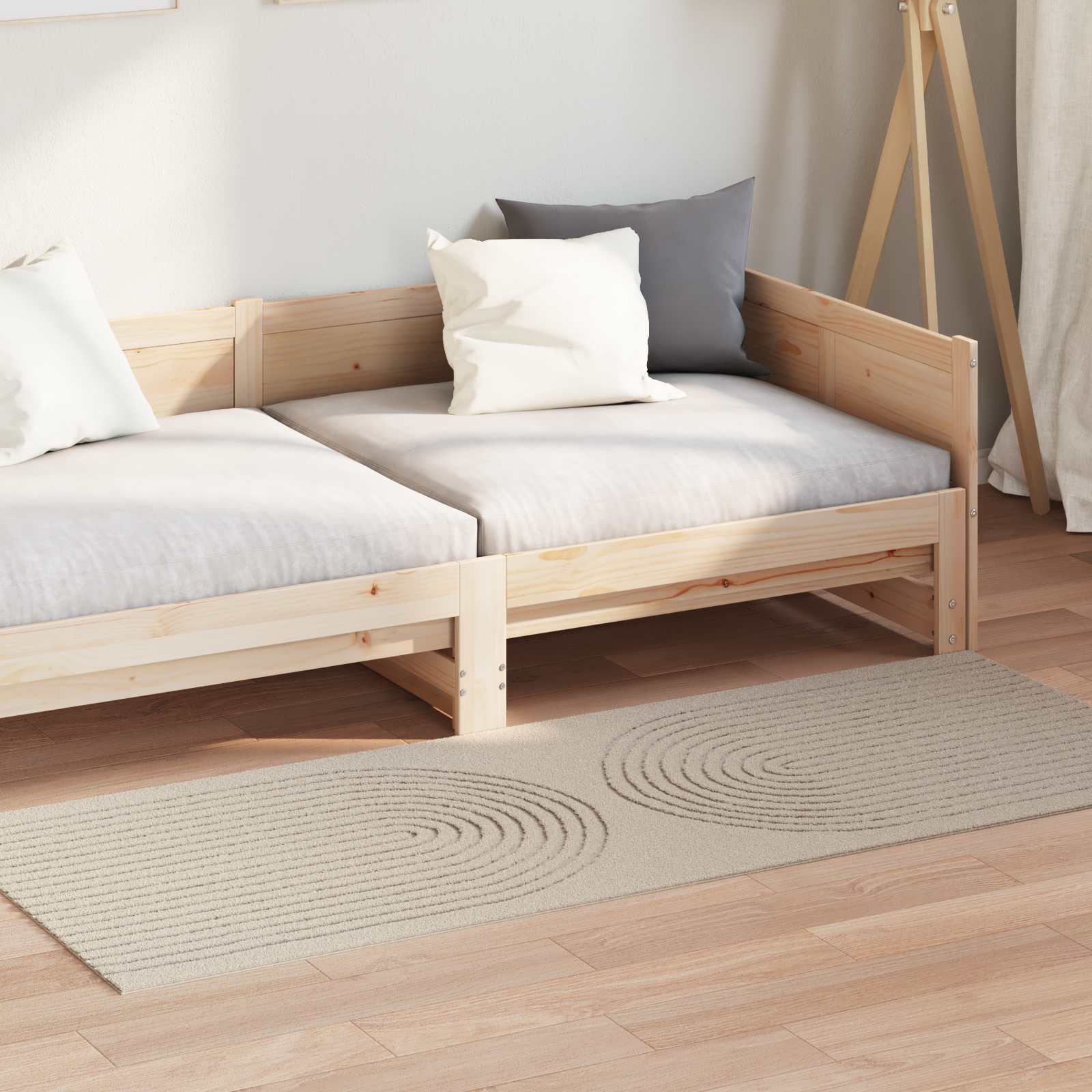 vidaXL Χαλί εσωτερικού χώρου GALATI Μπεζ 80 x 150 cm Πολυεστέρας - Image 3