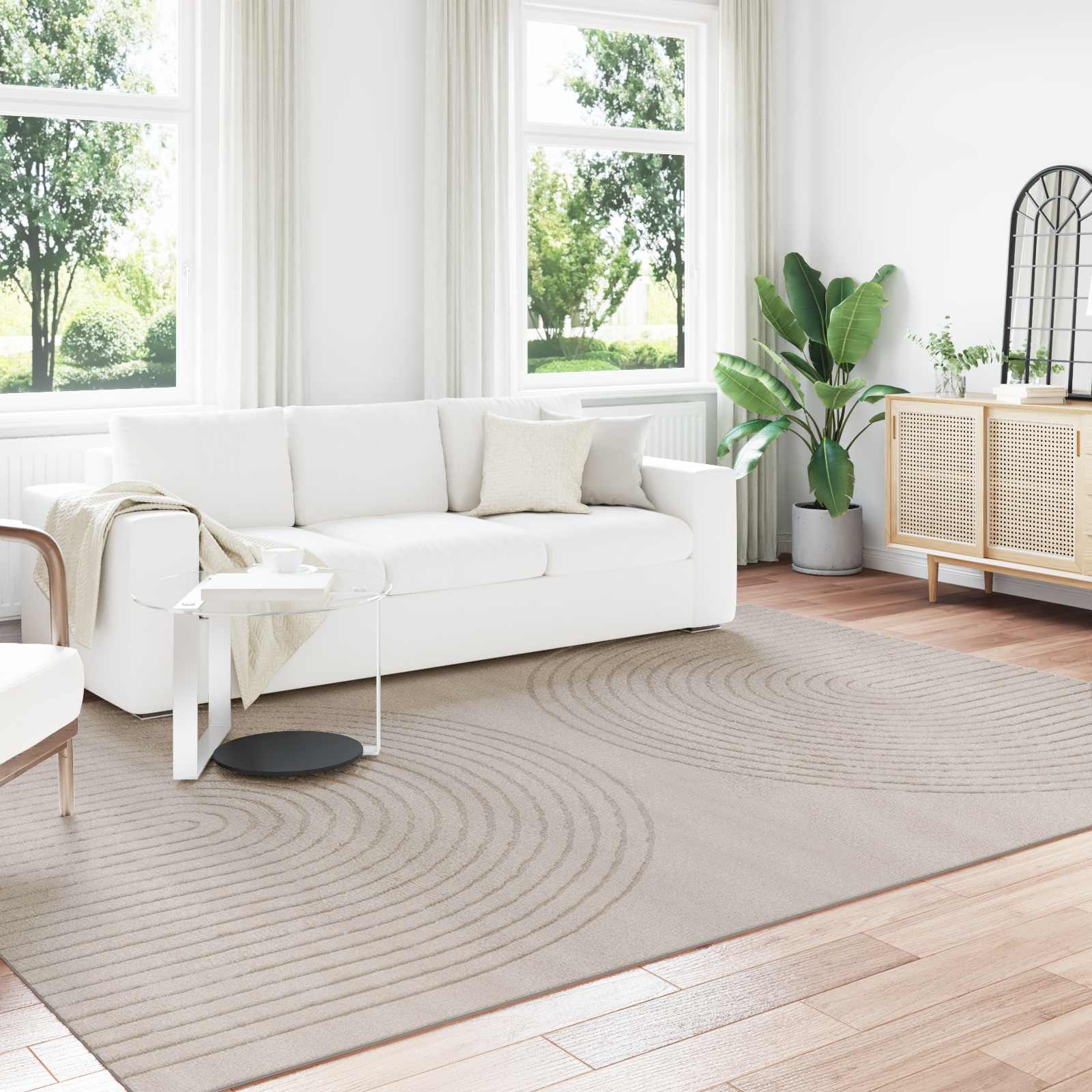 vidaXL Χαλί εσωτερικού χώρου GALATI Μπεζ 200 x 280 cm Πολυεστέρας