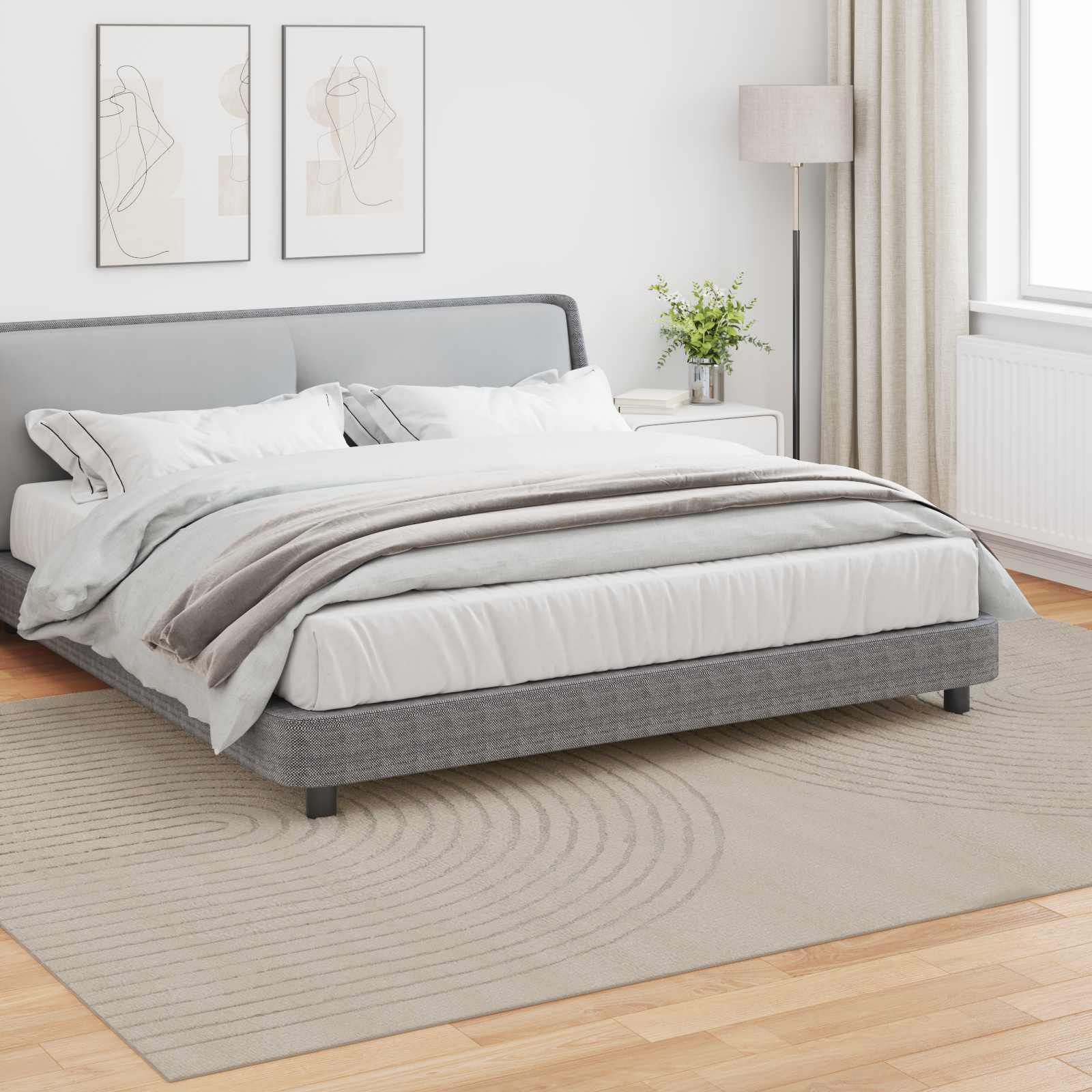 vidaXL Χαλί εσωτερικού χώρου GALATI Μπεζ 200 x 280 cm Πολυεστέρας - Image 3