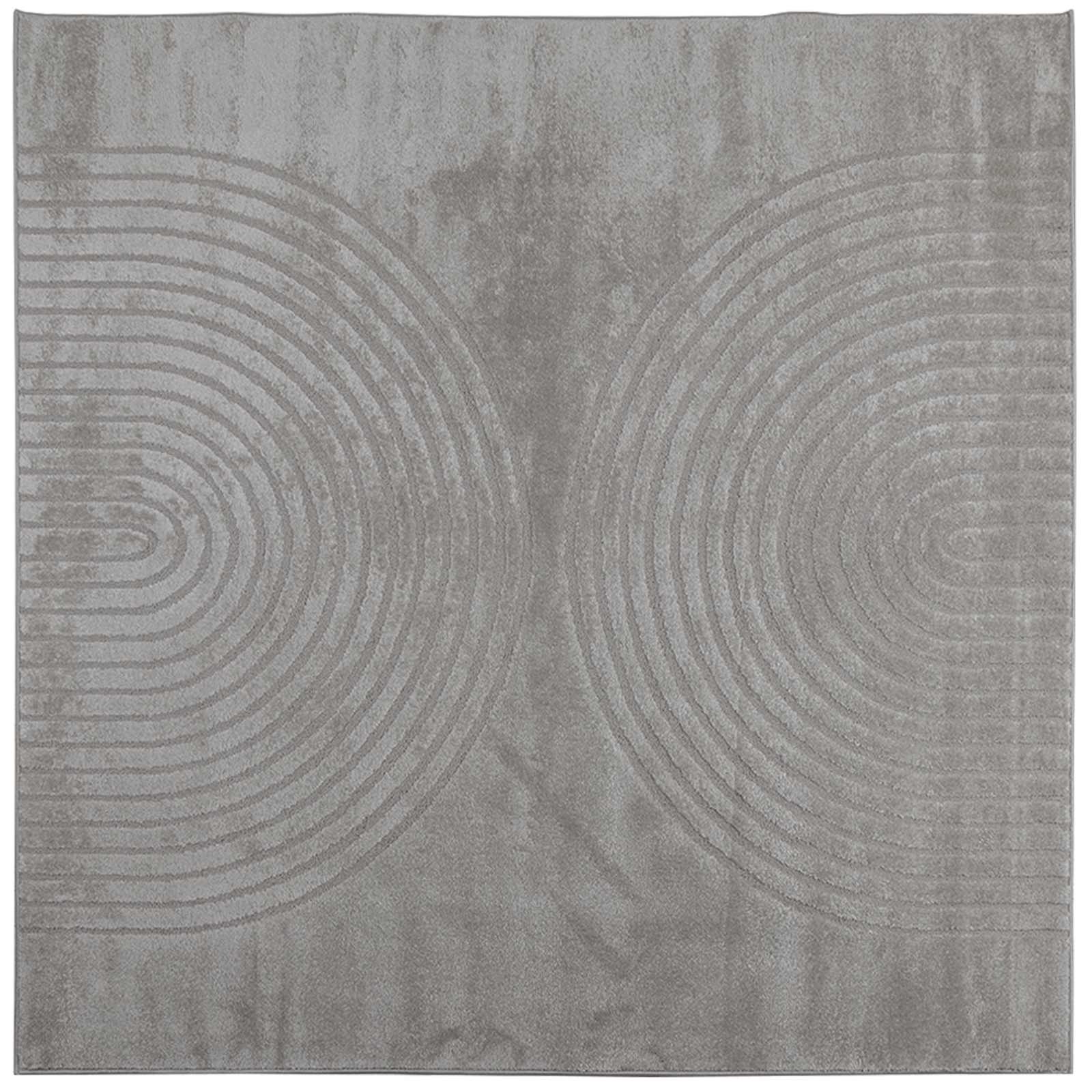 vidaXL Χαλί εσωτερικού χώρου GALATI Γκρι 120 x 120 cm Πολυεστέρας - Image 2