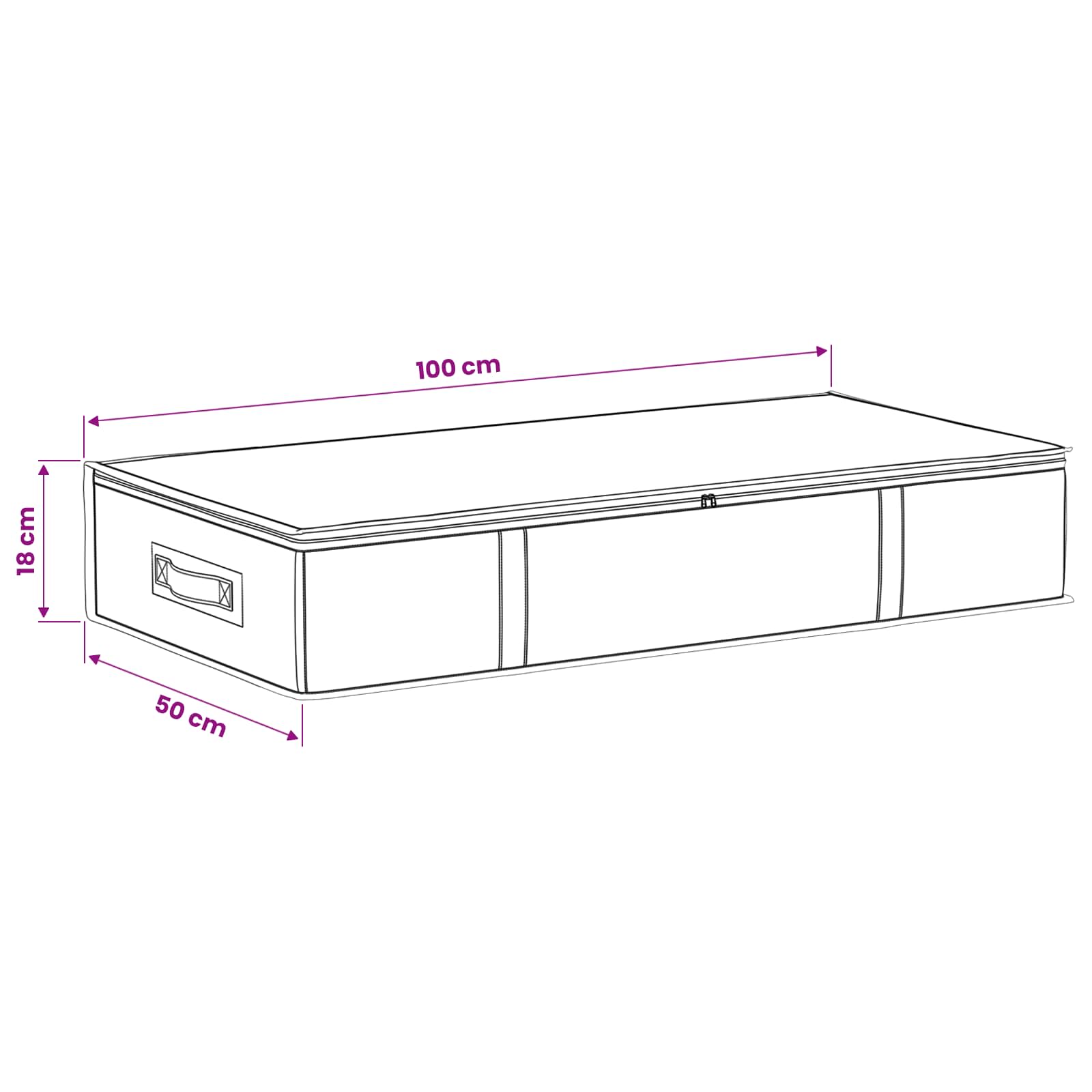 vidaXL Κουτί Αποθήκευσης με Διαφανές Παράθυρο 6 τμχ. 100 x 50 x 18 εκ. - Image 12