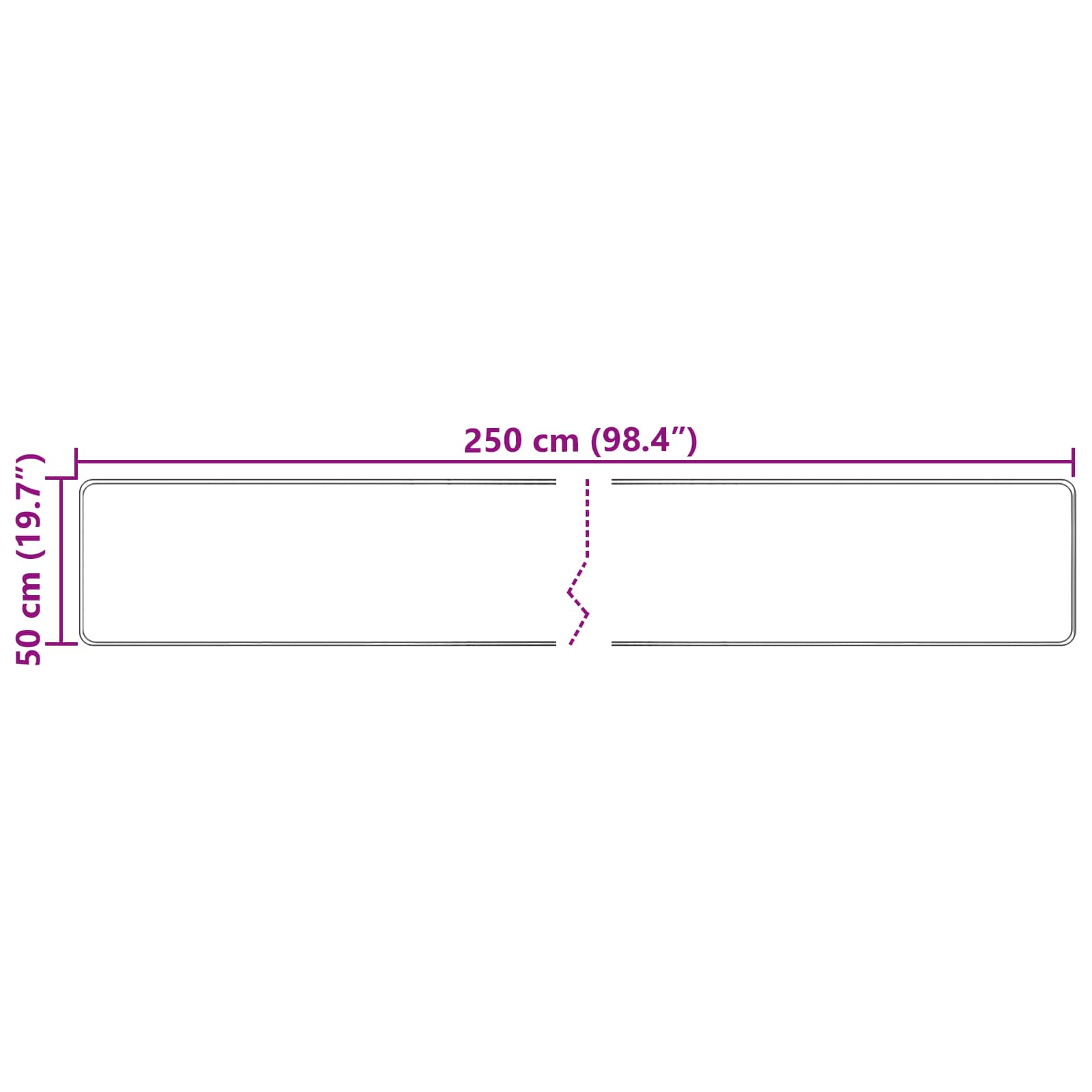 vidaXL Χαλί Runner MARSA Κρεμ 50 x 250 εκ. Πολυέστερ και PVC - Image 7