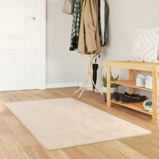 vidaXL Χαλί Runner MARSA Κρεμ 100 x 350 εκ. Πολυέστερ και PVC