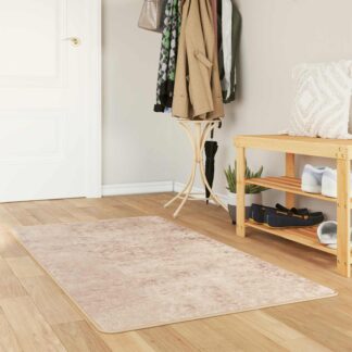 vidaXL Χαλί Runner MARSA Μπεζ 80 x 150 cm Πολυέστερ και PVC