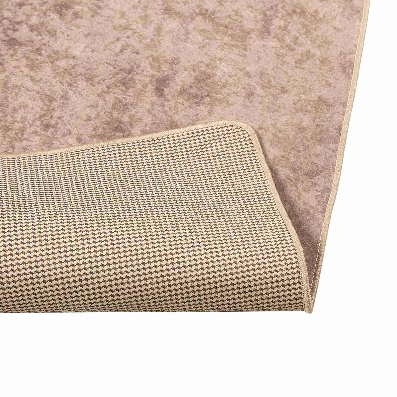 vidaXL Χαλί Runner MARSA Άμμος 100 x 100 cm Πολυέστερ και PVC - Image 4