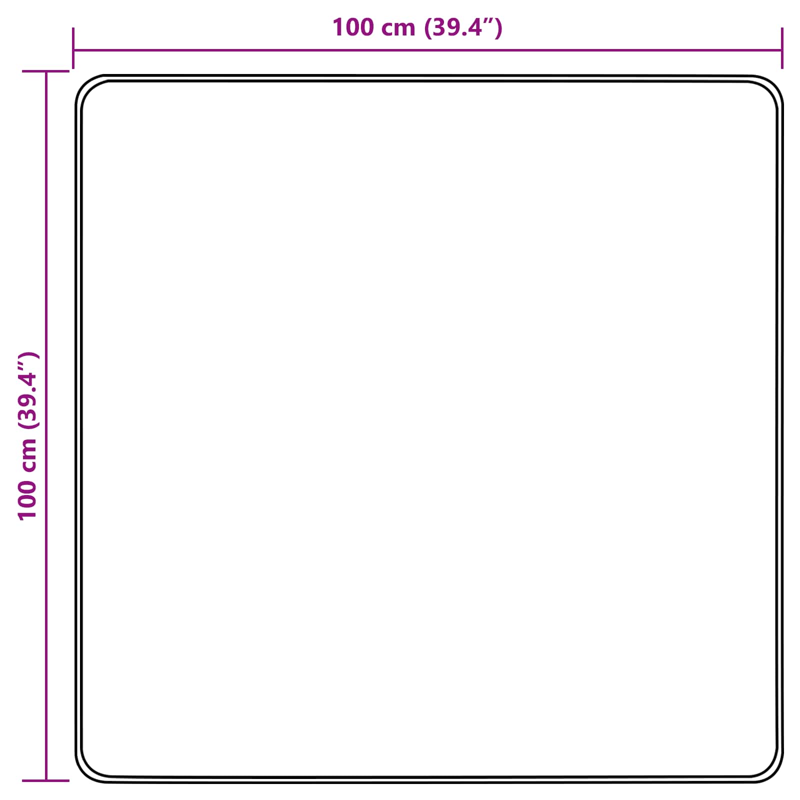 vidaXL Χαλί Runner MARSA Άμμος 100 x 100 cm Πολυέστερ και PVC - Image 7