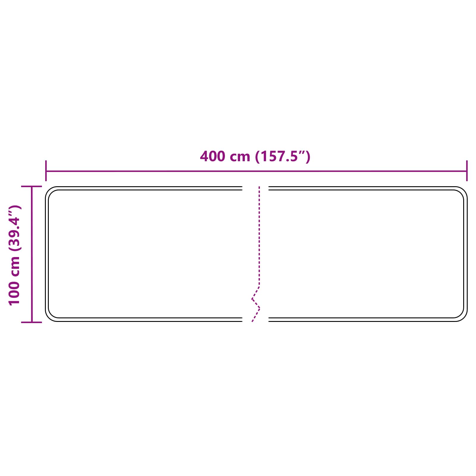 vidaXL Χαλί Runner MARSA Άμμος 100 x 400 cm Πολυέστερ και PVC - Image 7