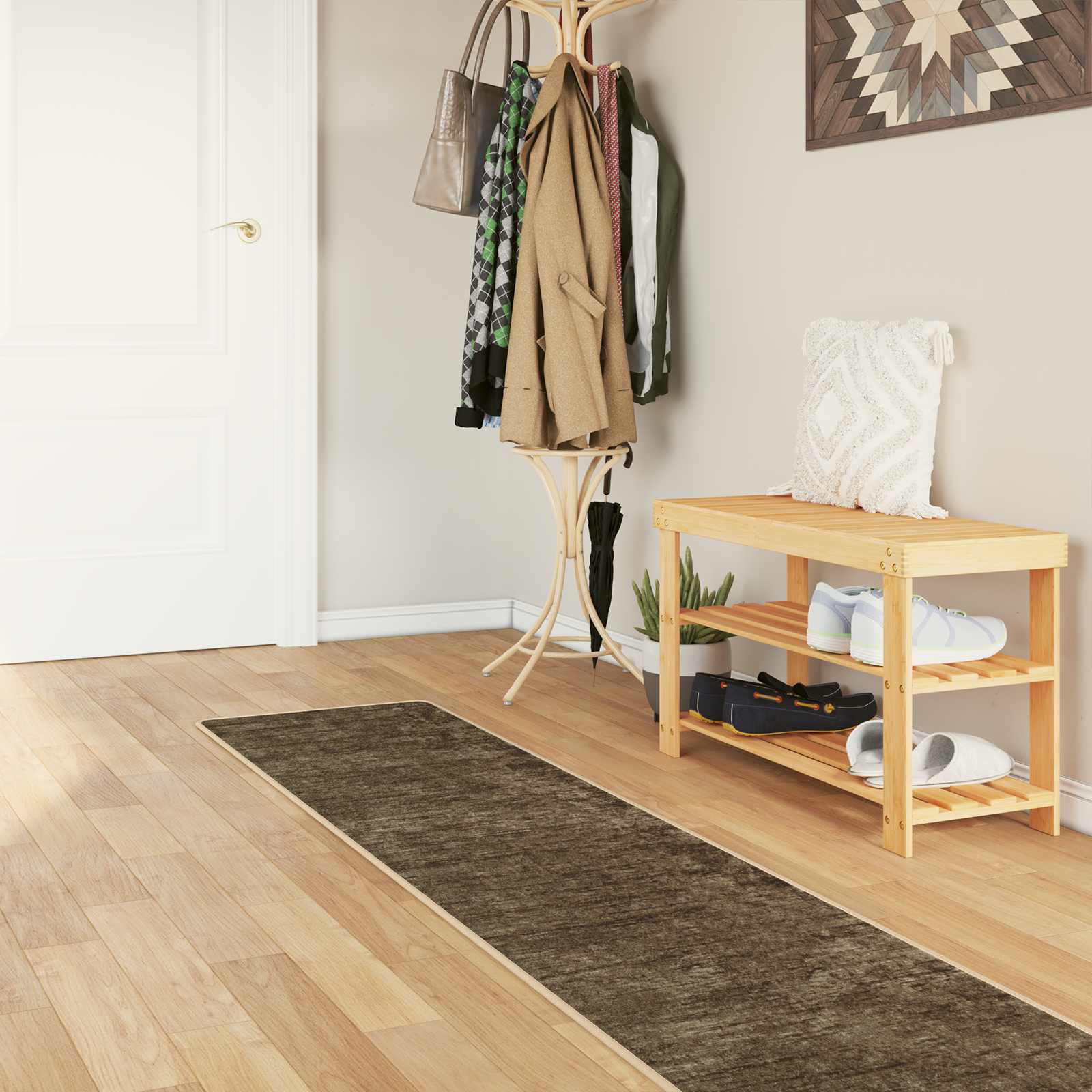 vidaXL Χαλί Runner MARSA Δασώδες Πράσινο 50 x 300 εκ Πολυέστερ και PVC