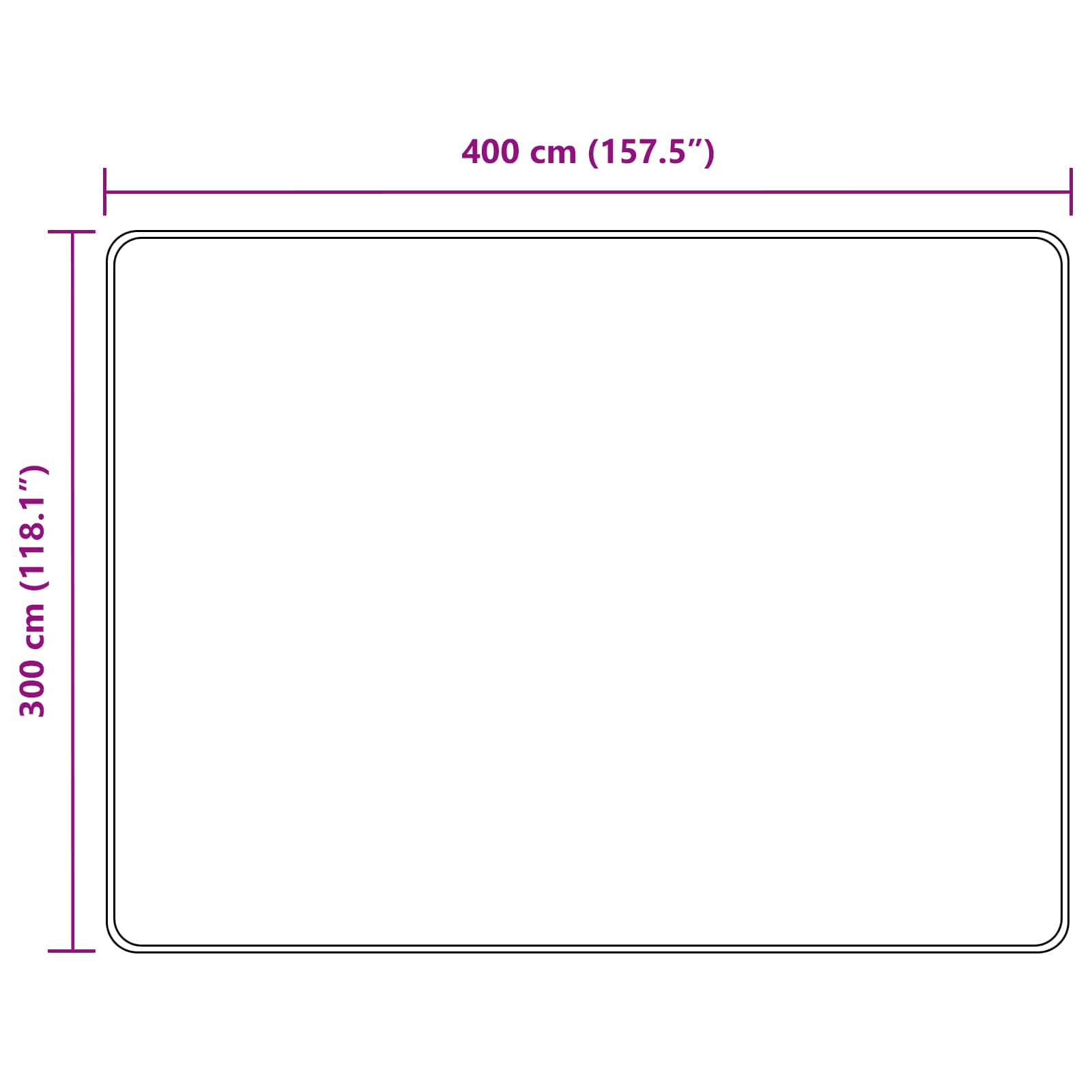 vidaXL Χαλί Runner MARSA Δασώδες Πράσινο 300 x 400 cm - Image 7