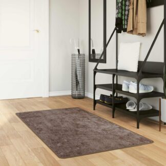 vidaXL Χαλί Runner MARSA Γκρι 80 x 200 cm Πολυέστερ και PVC