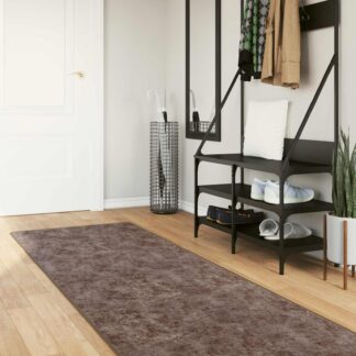 vidaXL Χαλί Runner MARSA Γκρι 100 x 450 εκ. Πολυέστερ και PVC