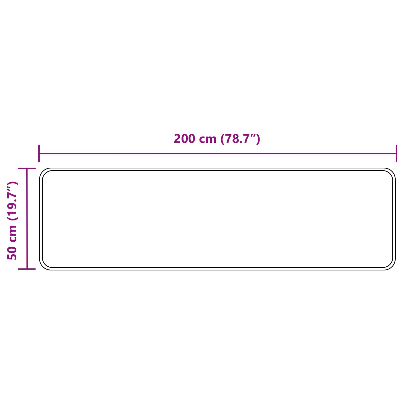vidaXL Χαλί Runner MARSA Καφέ 50 x 200 εκ. Πολυέστερ και PVC - Image 7