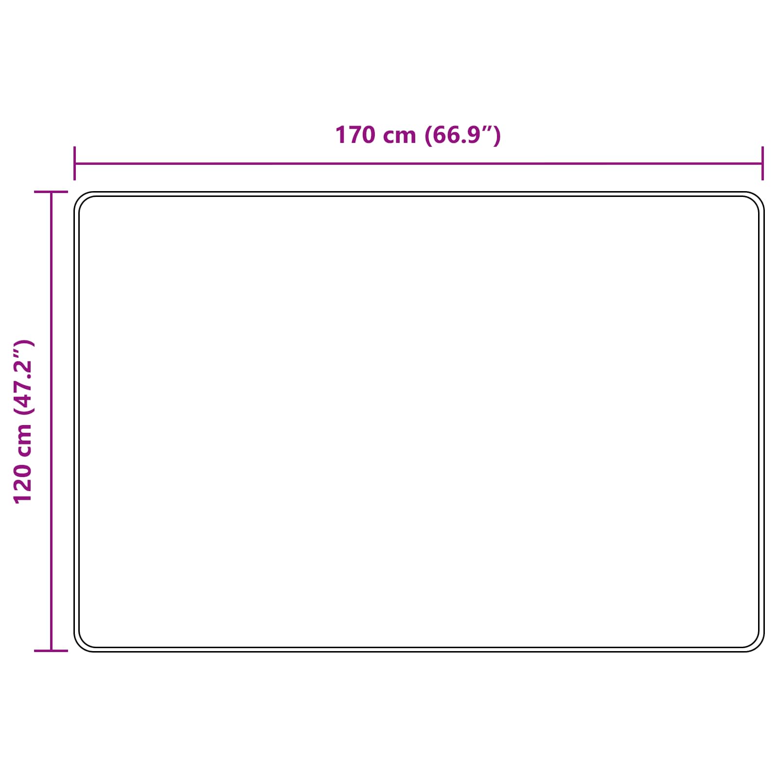 vidaXL Χαλί Runner MARSA Καφέ 120 x 170 cm Πολυέστερ και PVC - Image 7