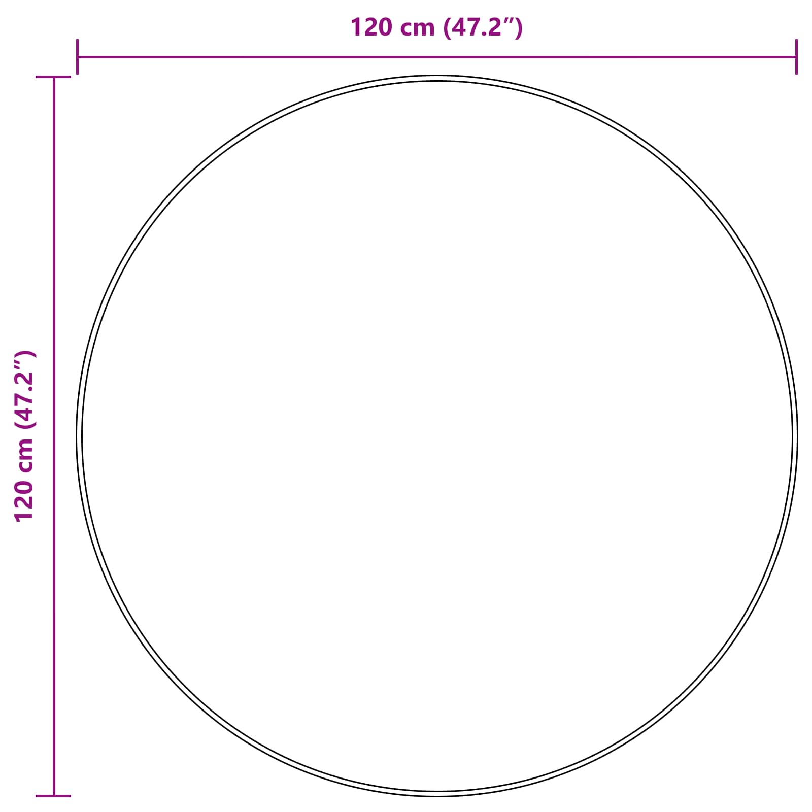 vidaXL Χαλί Runner MARSA Καφέ 120 x 120 cm Πολυέστερ και PVC - Image 6