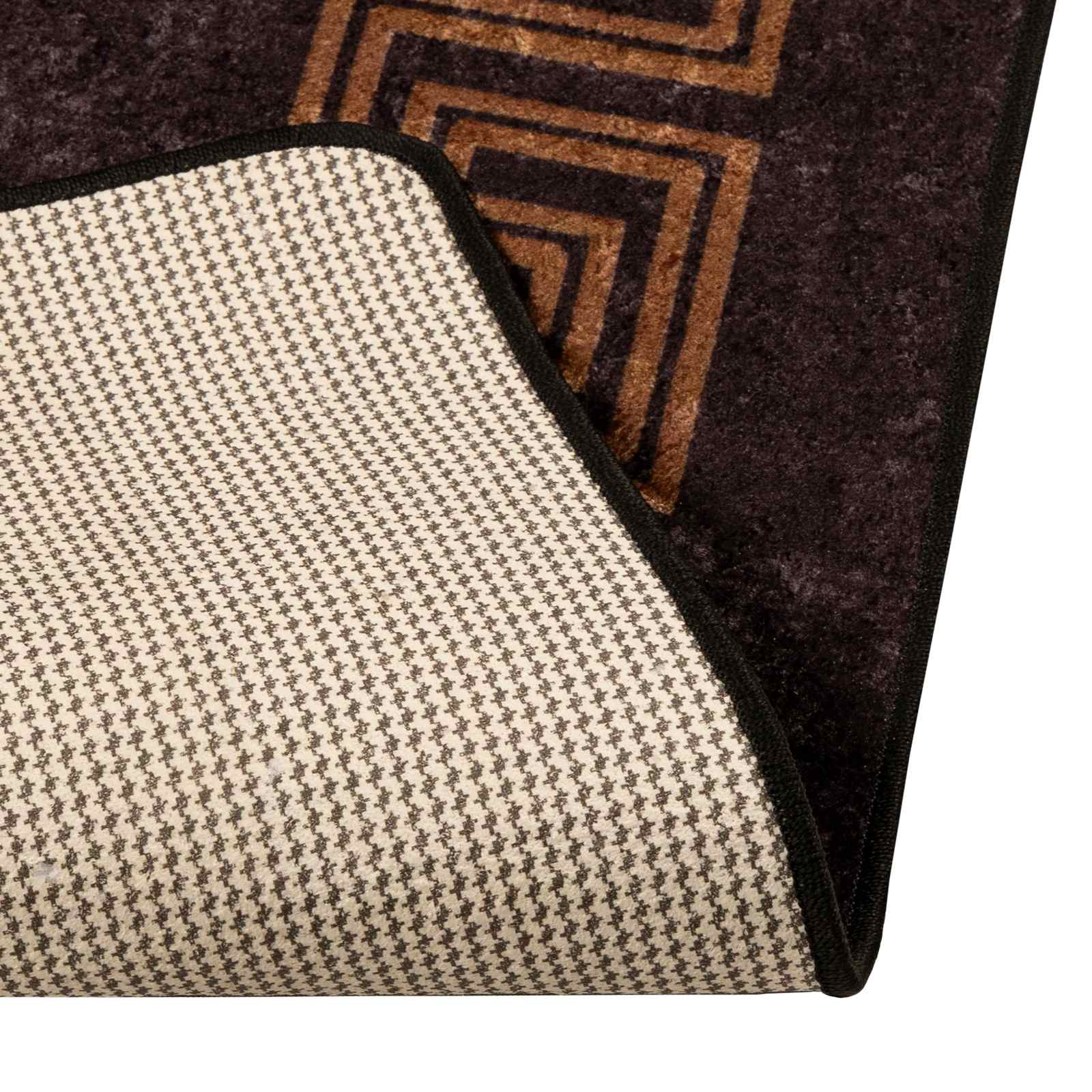 vidaXL Χαλί Runner MARSA Μαύρο 100 x 300 cm Πολυέστερ και PVC - Image 4