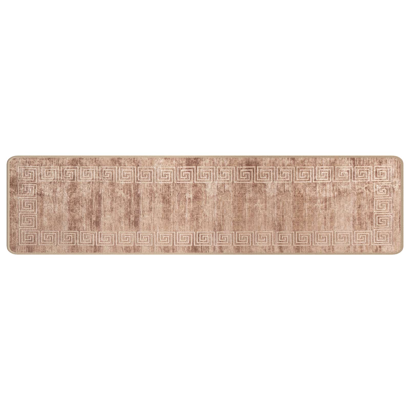 vidaXL Χαλί Runner MARSA Μπεζ και χρυσό 50 x 400 εκ. Πολυέστερ και PVC - Image 2