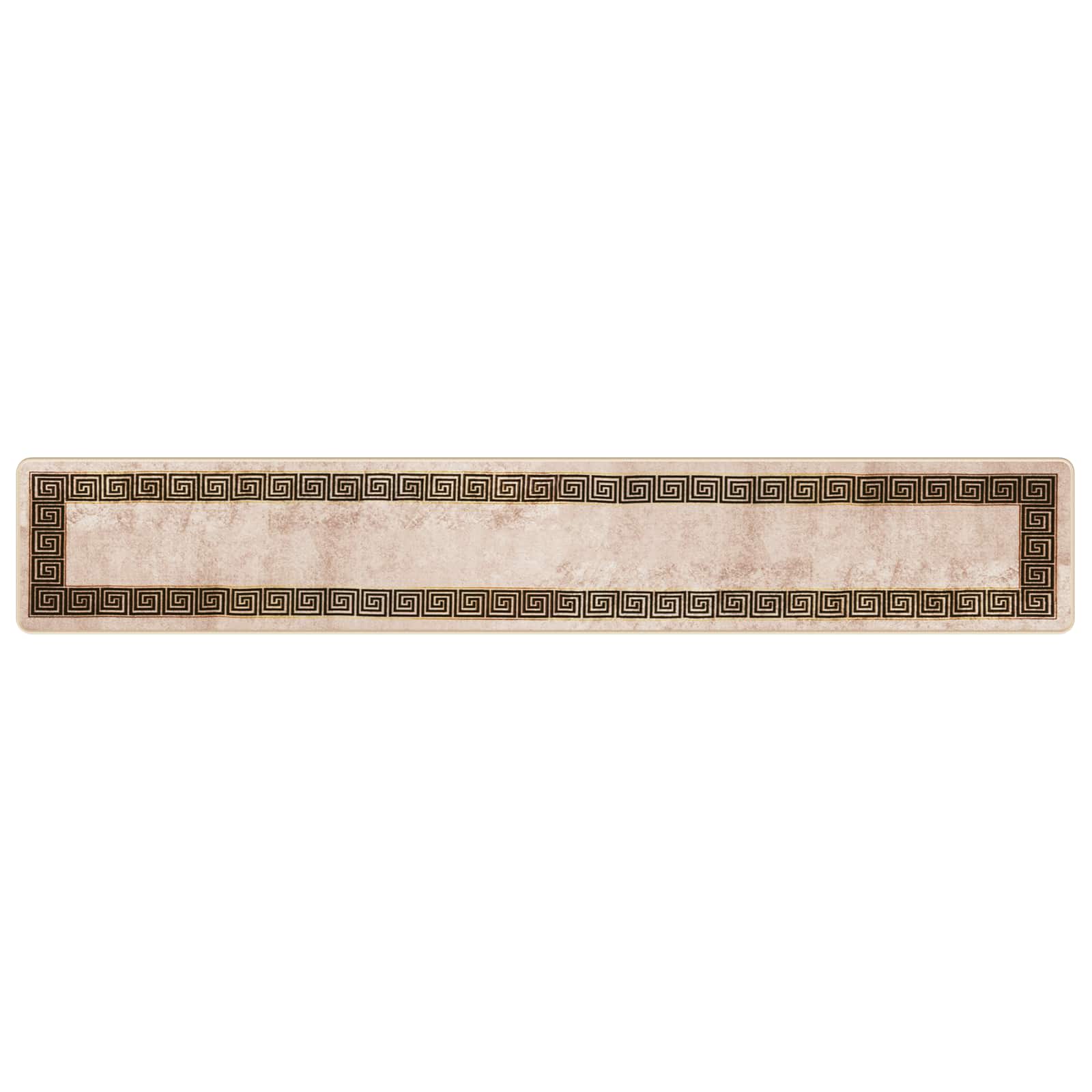 vidaXL Χαλί Runner MARSA Μπεζ και Μαύρο 50 x 300 εκ Πολυέστερ και PVC - Image 2