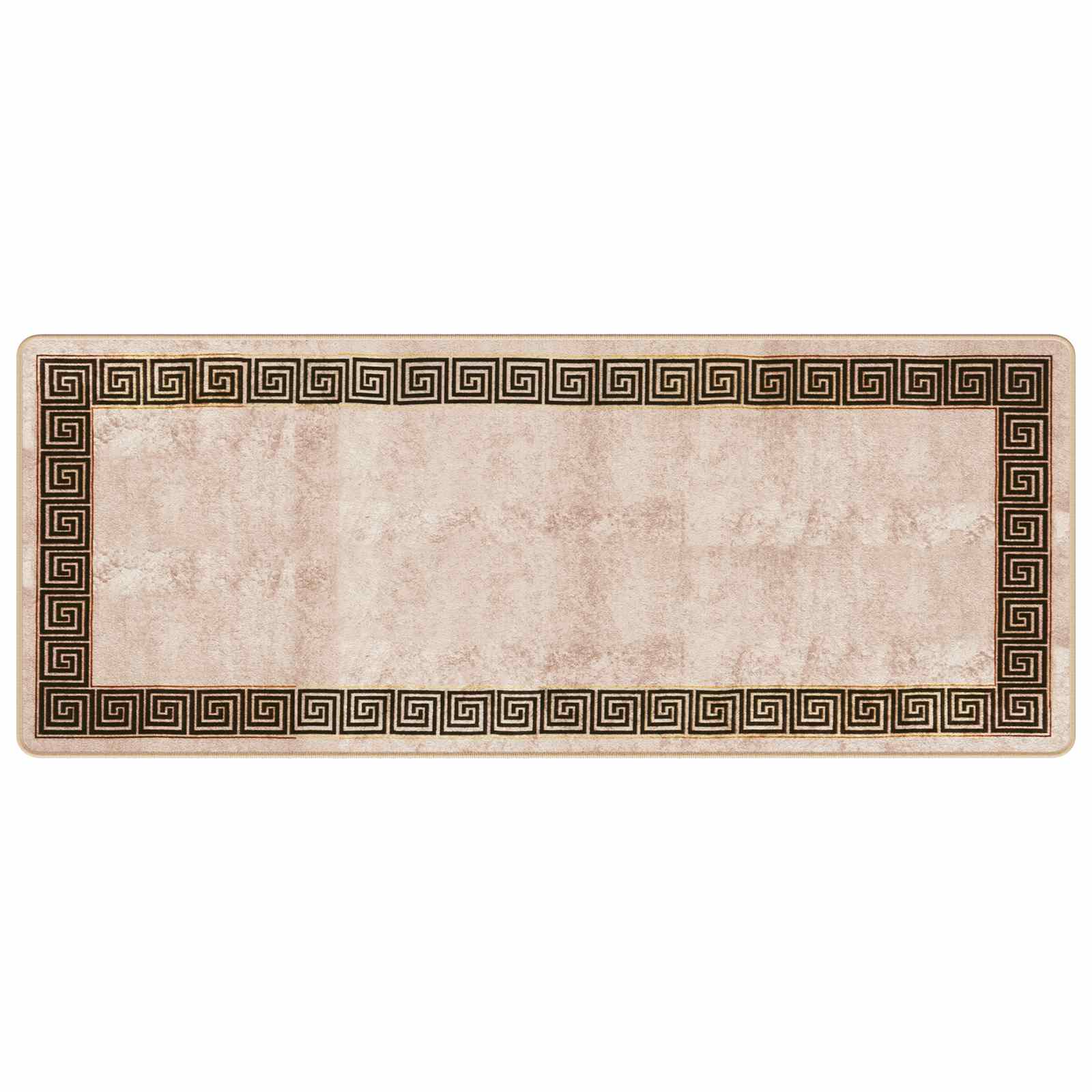 vidaXL Χαλί Runner MARSA Μπεζ και Μαύρο 80 x 200 cm Πολυέστερ και PVC - Image 2