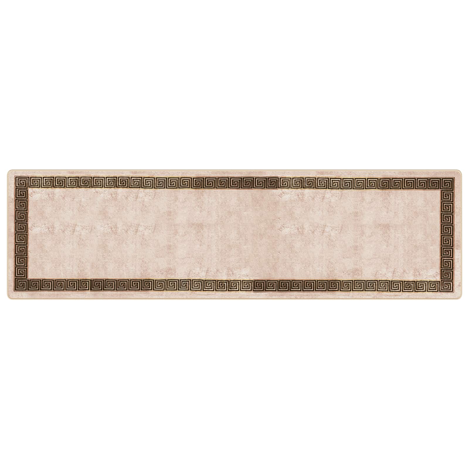 vidaXL Χαλί Runner MARSA Μπεζ και Μαύρο 100 x 350 εκ. - Image 2
