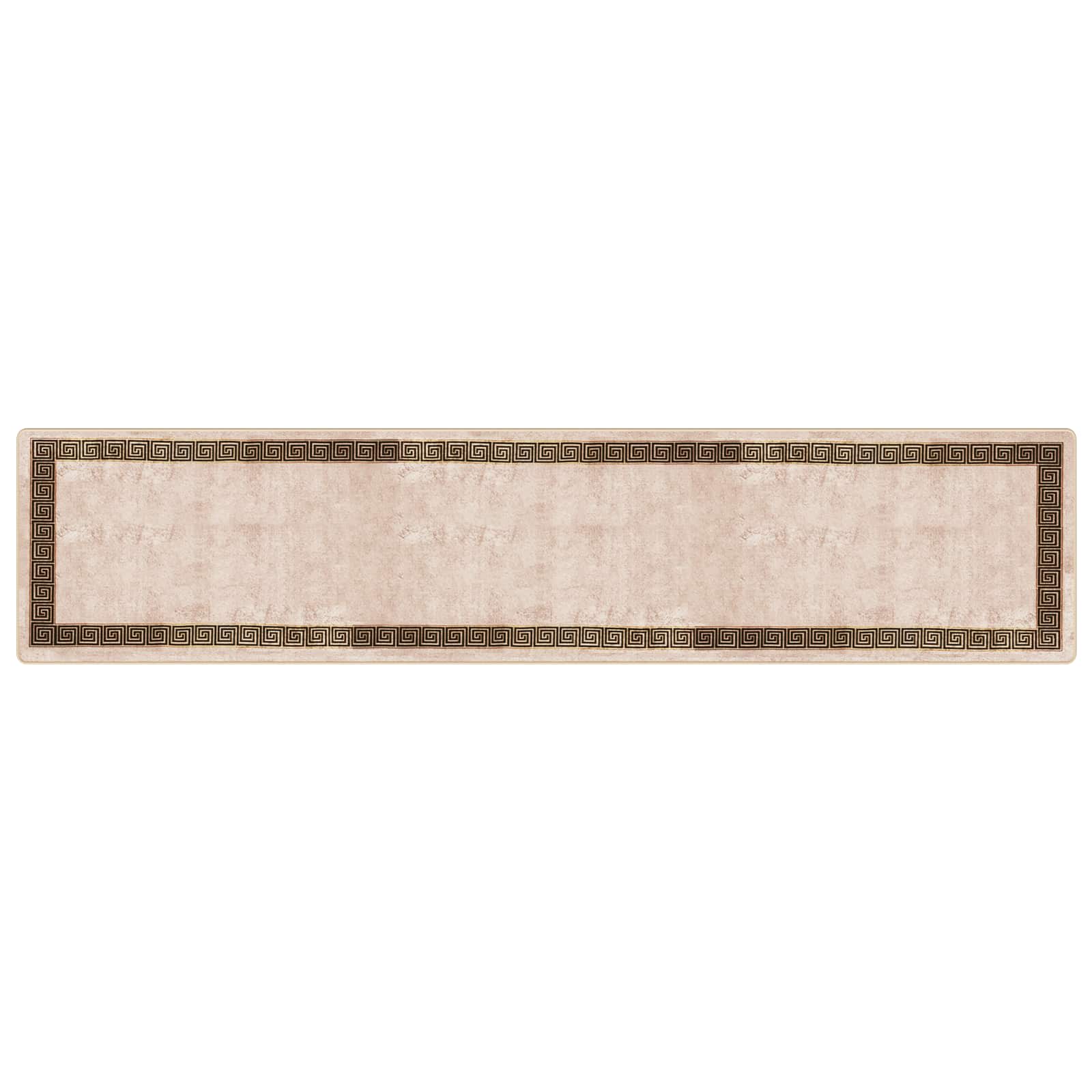 vidaXL Χαλί Runner MARSA Μπεζ και Μαύρο 100 x 450 εκ. - Image 2