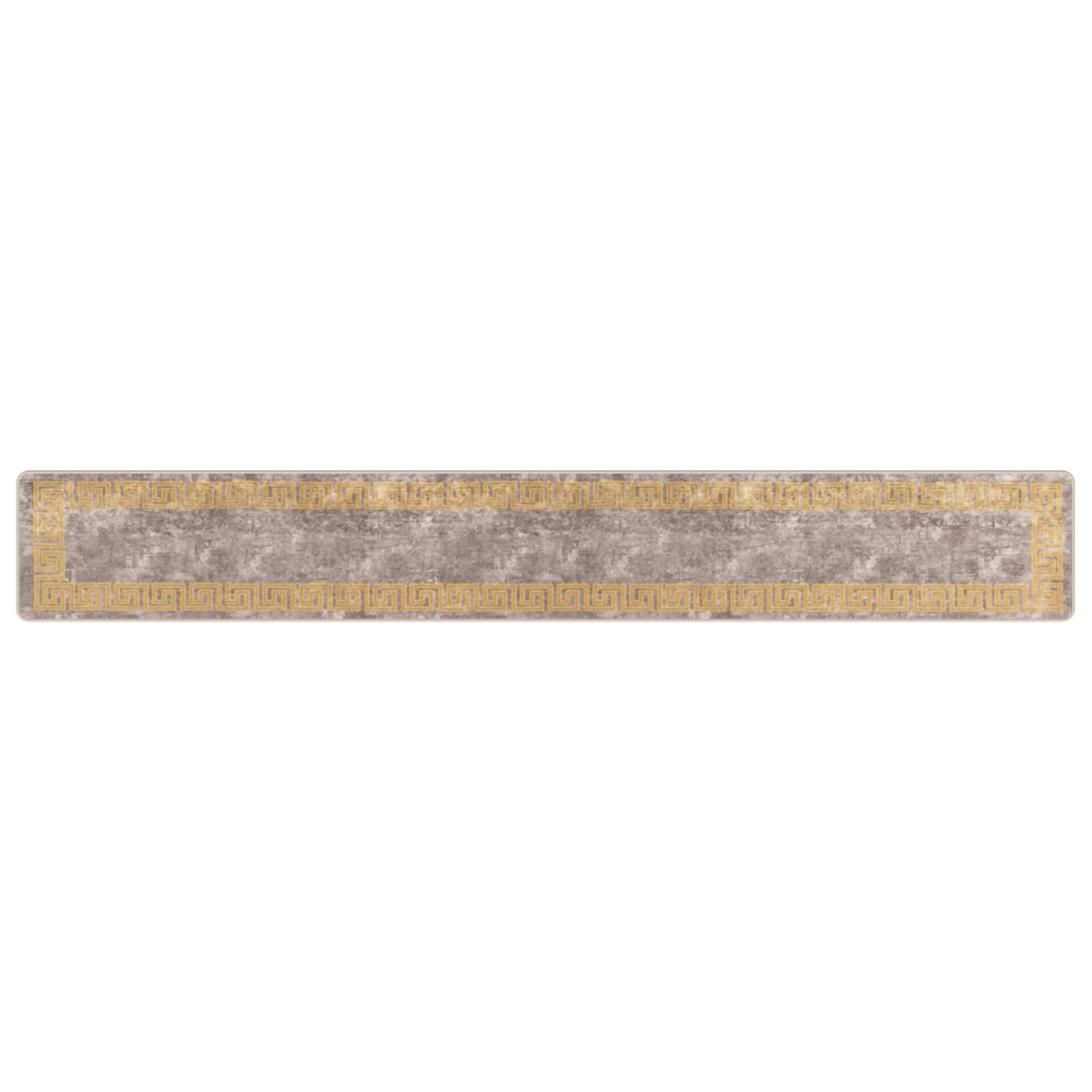 vidaXL Χαλί Runner MARSA Γκρι και Χρυσό 50 x 350 εκ. Πολυέστερ και PVC - Image 2