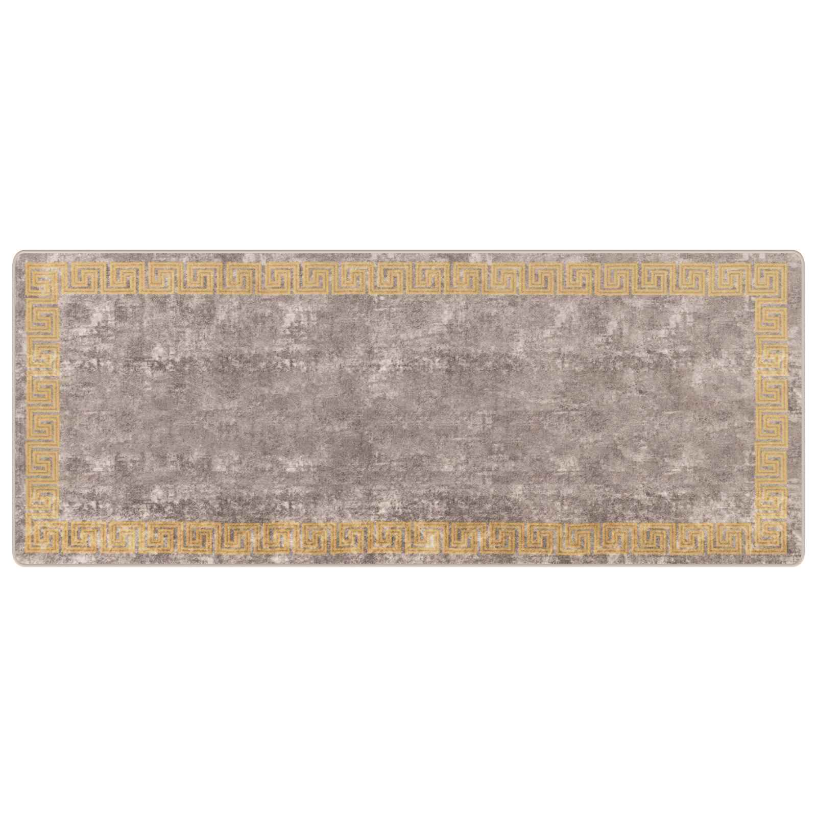vidaXL Χαλί Runner MARSA Γκρι και Χρυσό 100 x 250 cm Πολυέστερ και PVC - Image 2