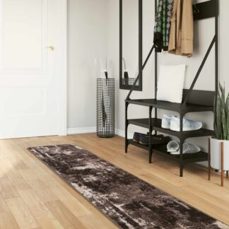 vidaXL Χαλί Runner MARSA Μαύρο και Λευκό 50 x 450 εκ.