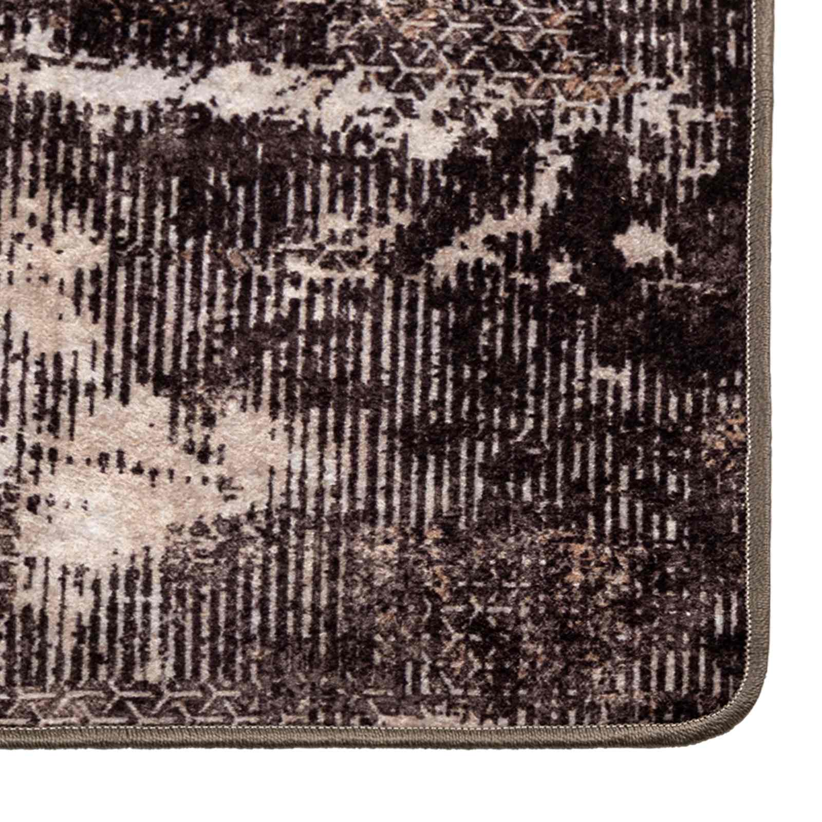 vidaXL Χαλί Runner MARSA Μαύρο και Λευκό 80 x 350 εκ. - Image 5