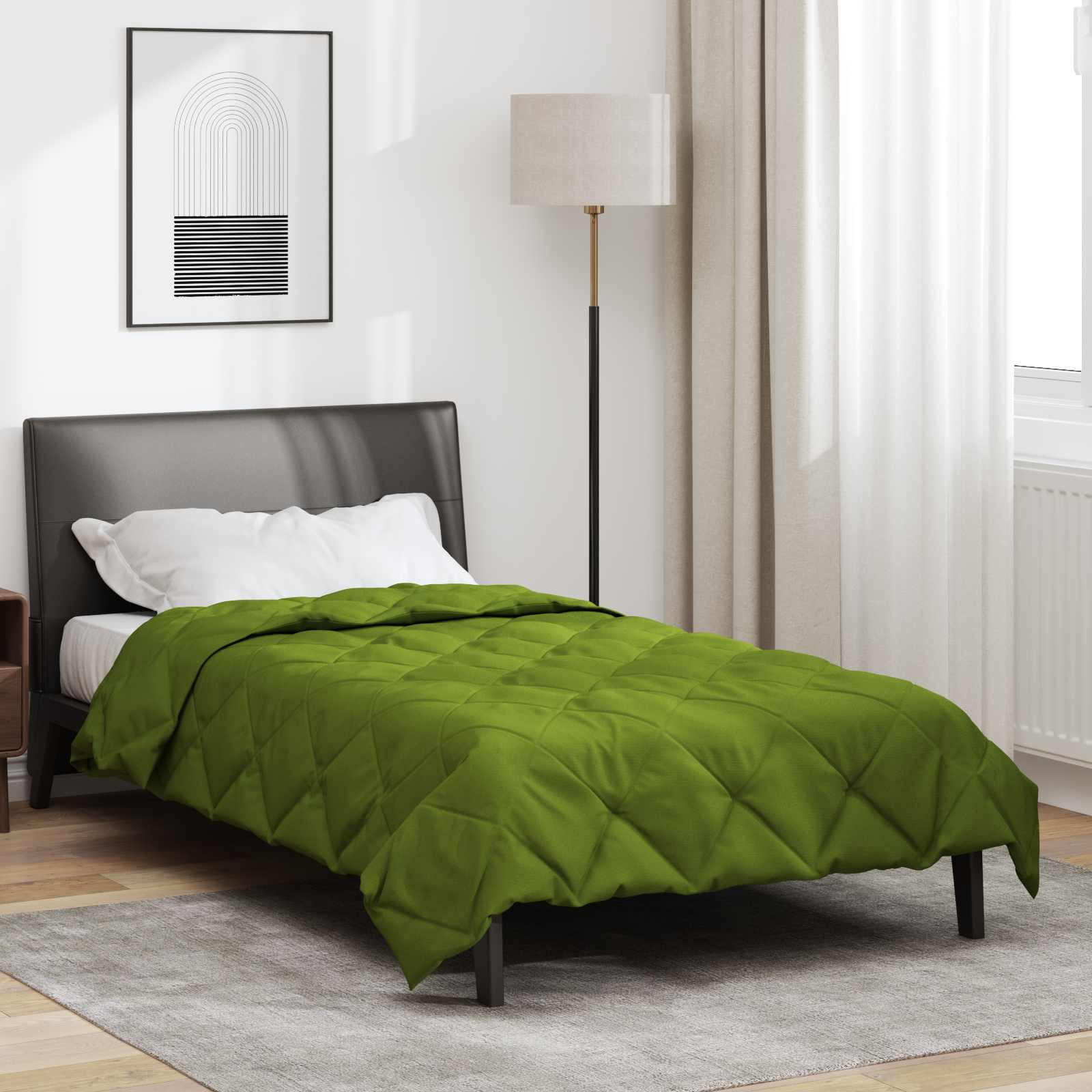vidaXL Καλοκαιρινό Παπλωματοθήκη 200 x 135 εκ. Καλοκαίρι Πράσινο