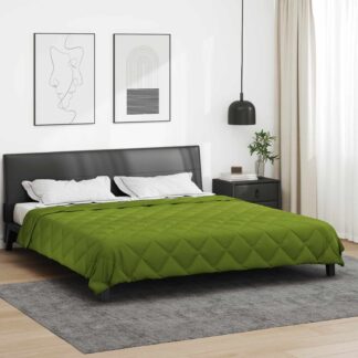 vidaXL Καλοκαιρινό Παπλωματοθήκη 240 x 200 cm Καλοκαίρι Πράσινο