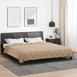 vidaXL Καλοκαιρινό Παπλωματοθήκη 240 x 200 cm Καλοκαίρι Taupe